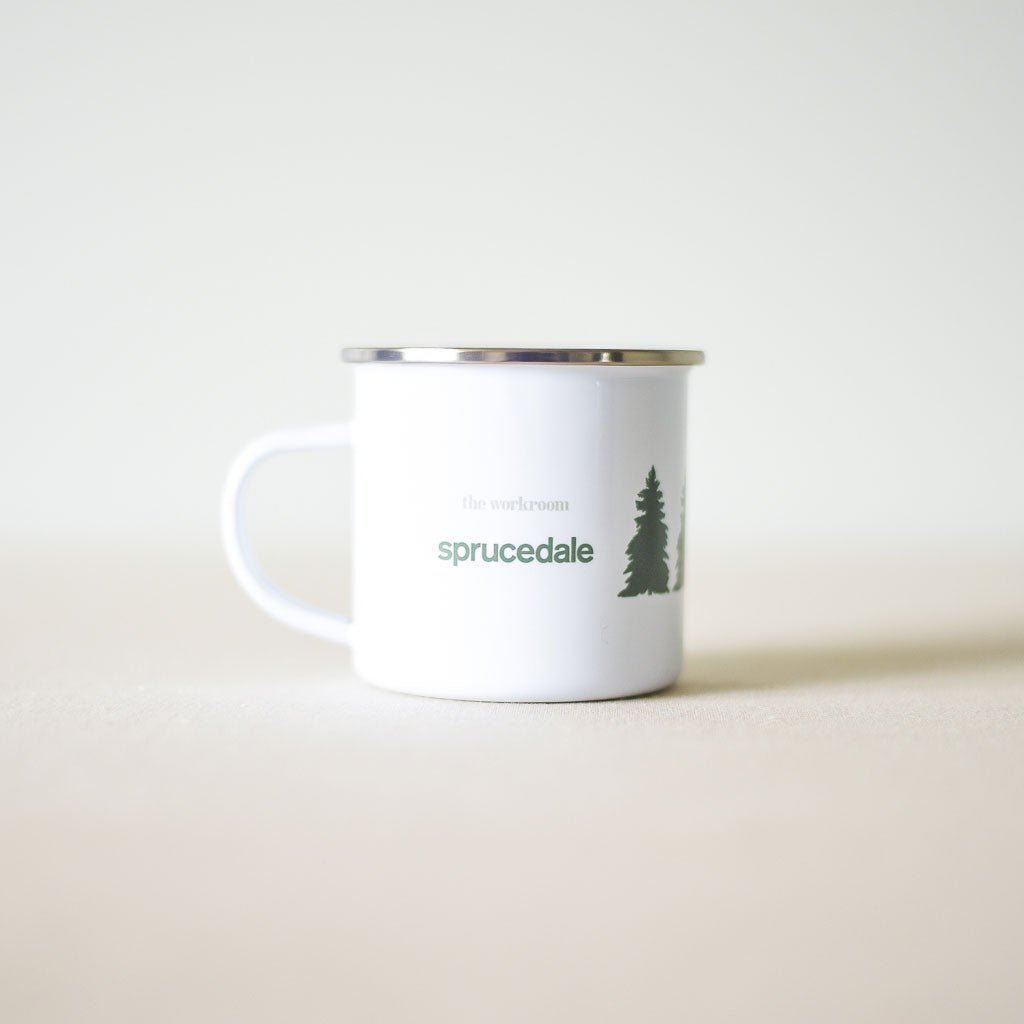 the workroom Supply : Sprucedale Forest Enamel Mug - the workroom