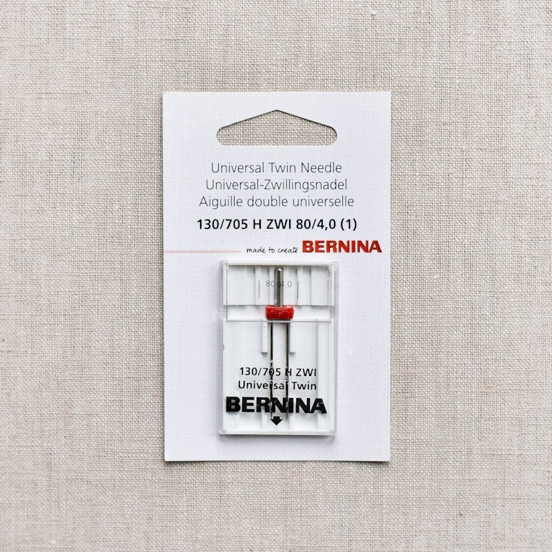 Bernina : Needle 130/705 H 80 Twin Universal : 1 Pack : Various Widths - the workroom