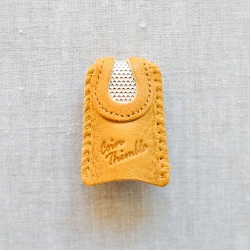 Clover : Double Sided Leather Thimble - the workroom