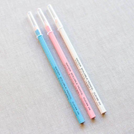 Clover : Water Soluble Pencil : Assorted 3 pk - the workroom
