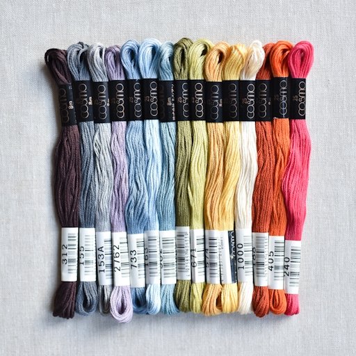 Cosmo : Rosa's Embroidery Floss Palette : Still Falling For You : 15 pcs - the workroom