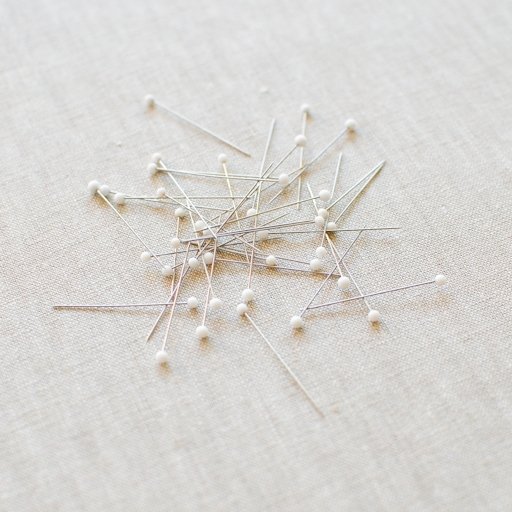 Dritz : Glass Head Pins White 1 3/8" : 250 ct - the workroom