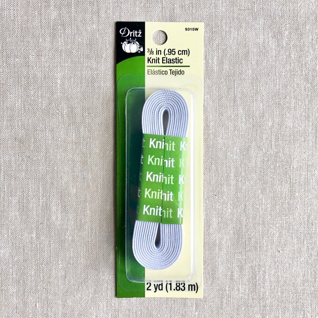 Dritz : White Knit Elastic : 3/8” x 2 yards - the workroom