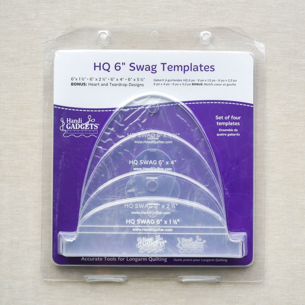 Handi Quilter : 6" Swag Template Set : 4 pcs - the workroom