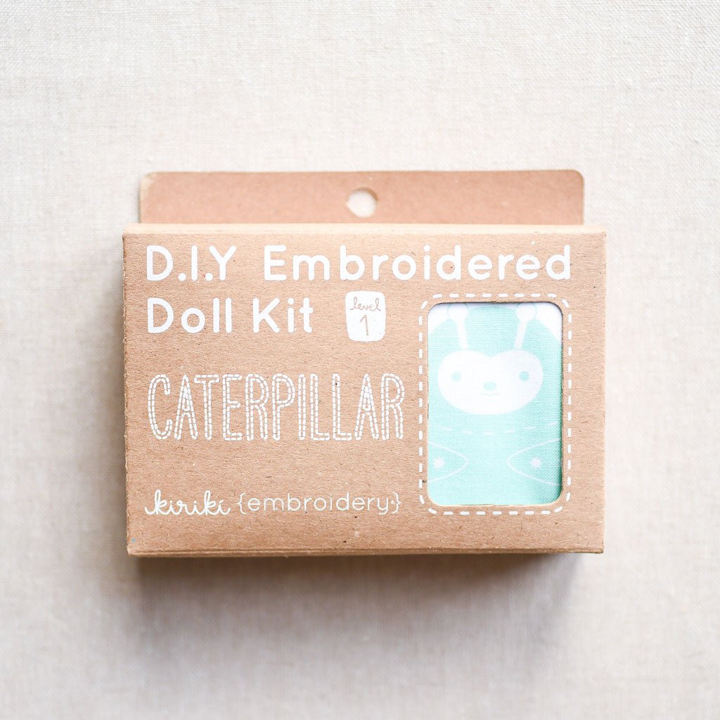 Kiriki Press : DIY Embroidered Doll Kit : Caterpillar - the workroom