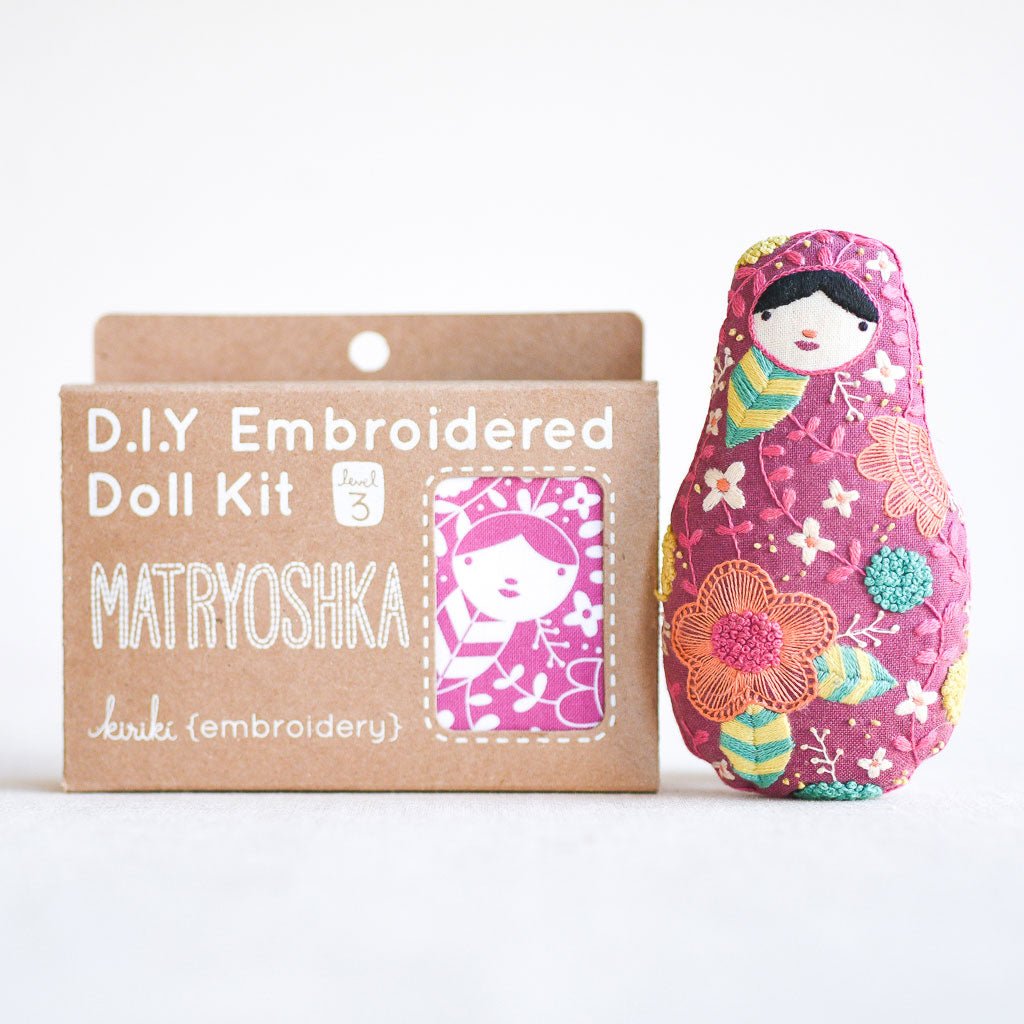 Kiriki Press : DIY Embroidered Doll Kit : Matryoshka - the workroom