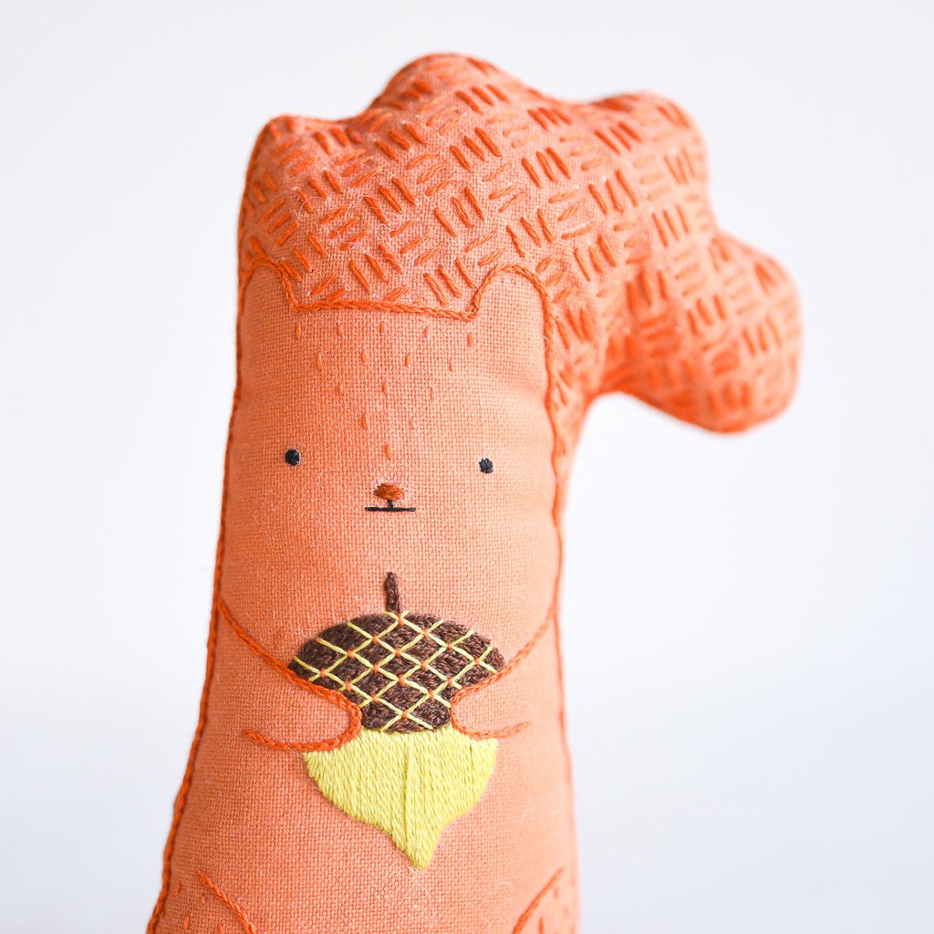 Kiriki Press : DIY Embroidered Doll Kit : Squirrel - the workroom