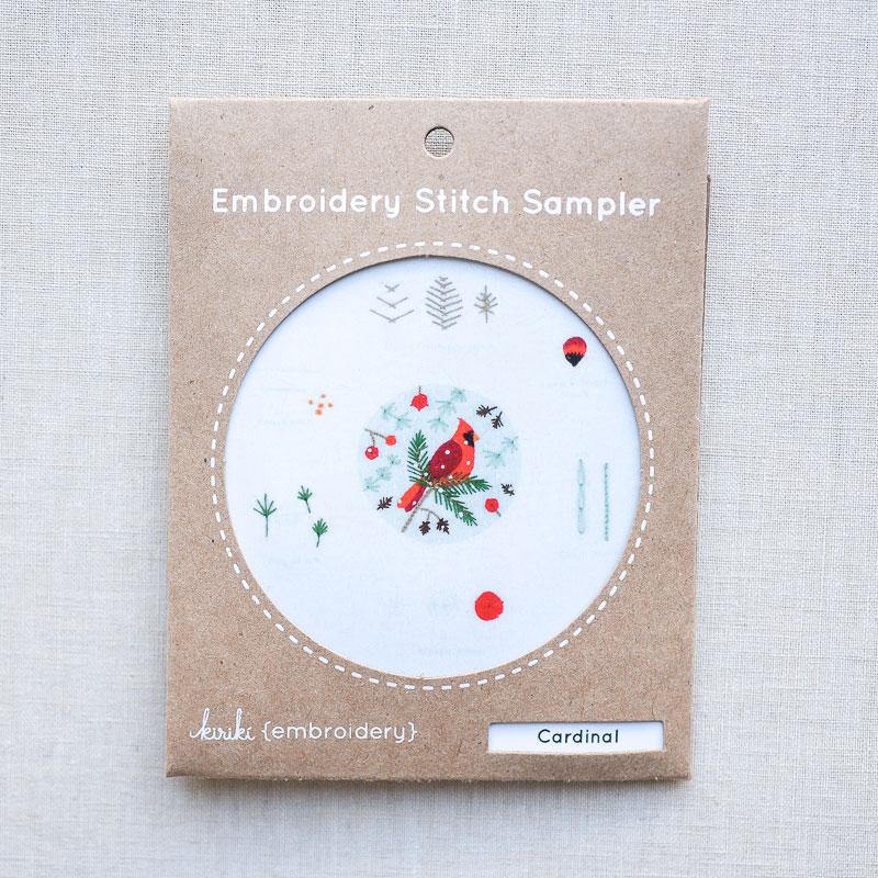 Kiriki Press : Embroidery Stitch Sampler : Cardinal - the workroom