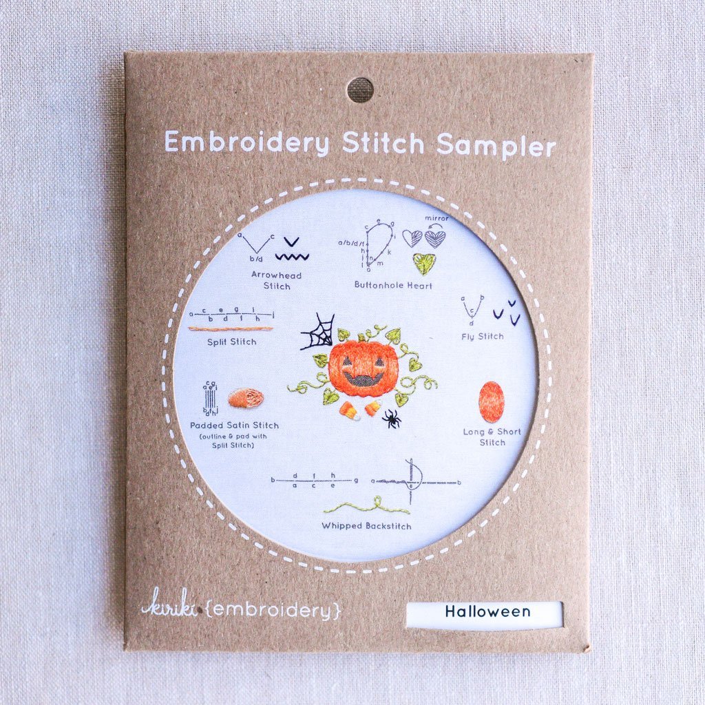 Kiriki Press : Embroidery Stitch Sampler : Halloween - the workroom