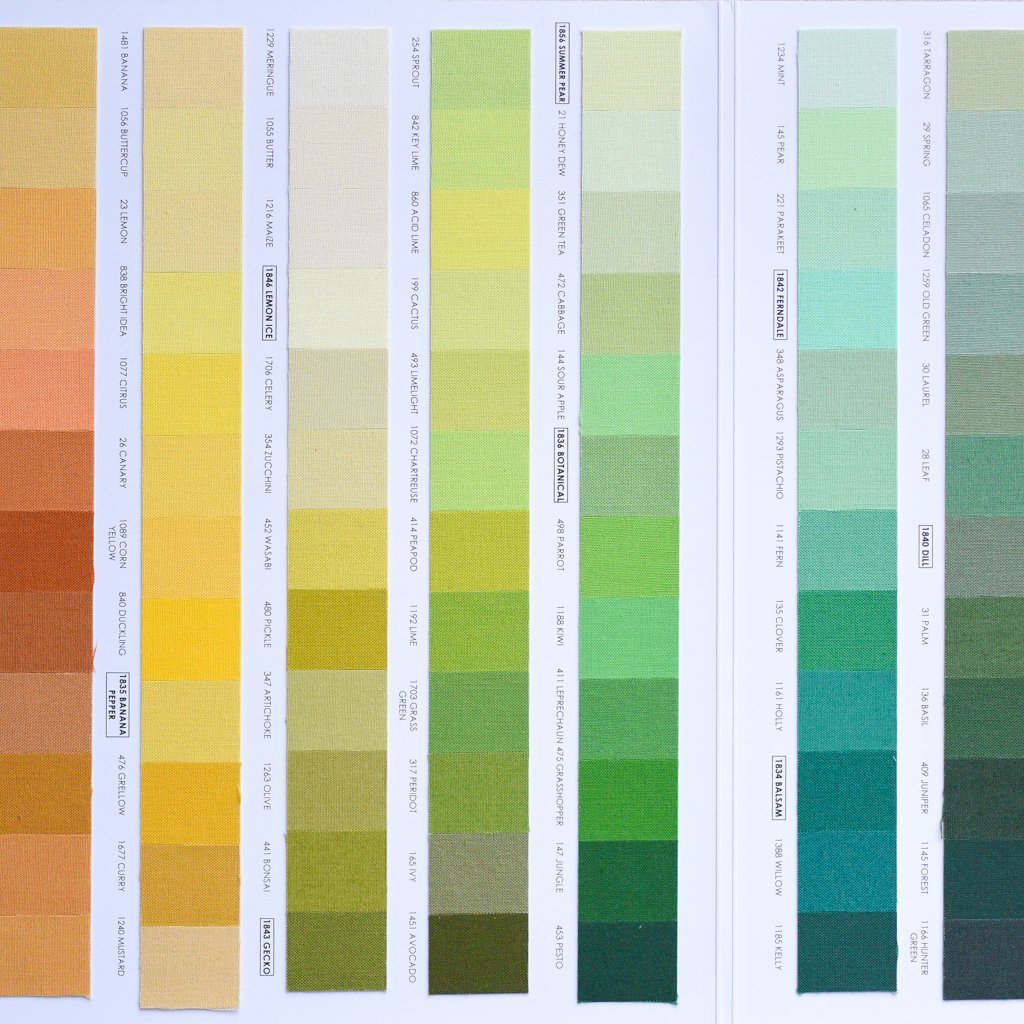 Kona Cotton Colour Card - the workroom