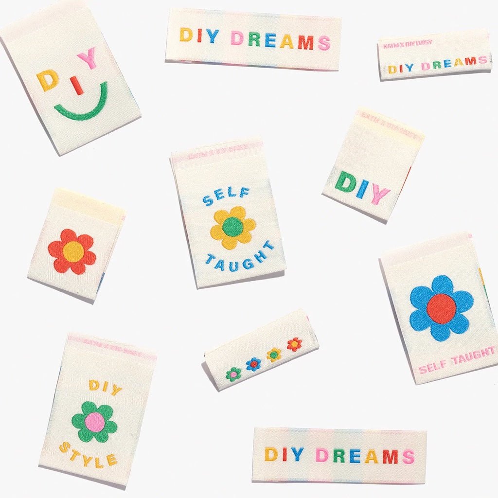 Kylie And The Machine & DIY Daisy : Woven Labels : Limited Edition : DIY Dreams : 10 pcs - the workroom