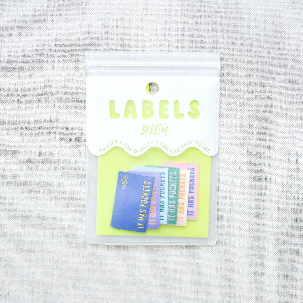 Kylie And The Machine : Woven Labels : It Has Pockets : 6 pcs - the workroom