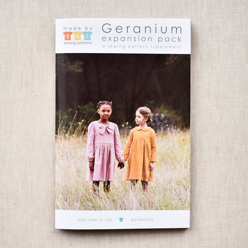Made By Rae : Geranium Top & Dress Expansion Pack Pattern : Children 0 - 12years - the workroom