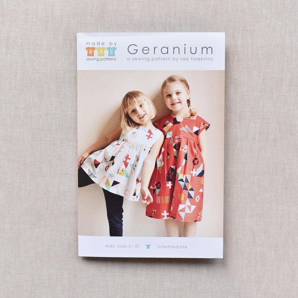 Made By Rae : Geranium Top & Dress Pattern : Children 0 - 5T - the workroom