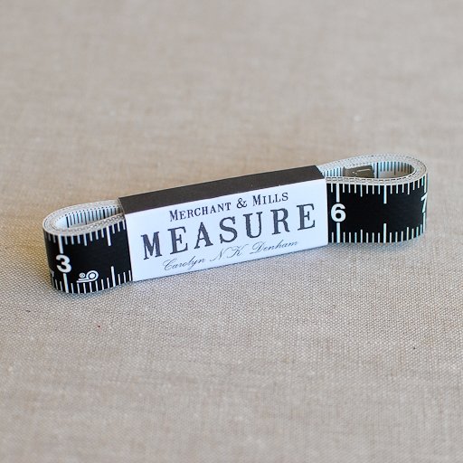 Merchant & Mills : 150cm Tape Measure : Black and White - the workroom