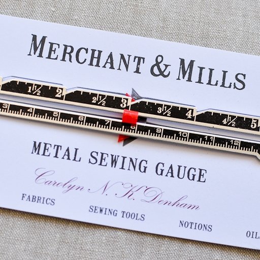 Merchant & Mills : 6" Metal Sewing Gauge : Black - the workroom