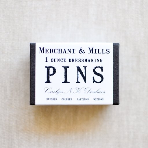 Merchant & Mills : Dressmaking Pins - the workroom