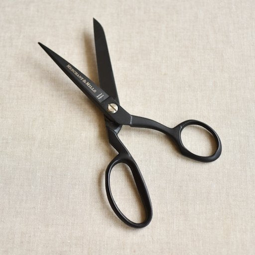Merchant & Mills : Xylan Coated Tailor's Shears : Black 8" Right-Handed - the workroom