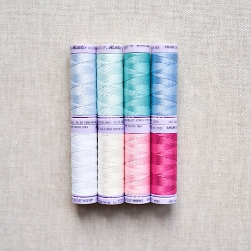 Mettler : Alice's Cotton Thread Set : Cotton Candy : 8 pcs - the workroom