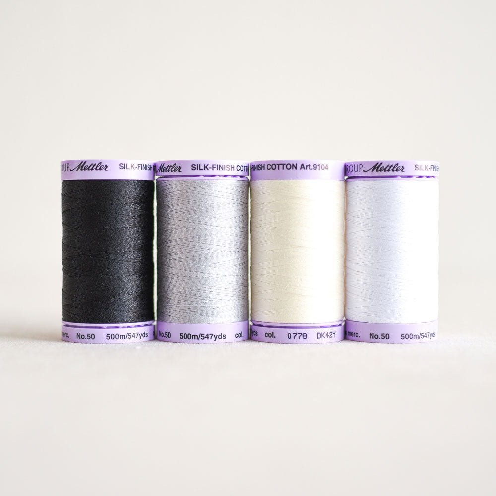 Mettler : Cotton Thread Set : 500m Essentials : 4 pcs - the workroom