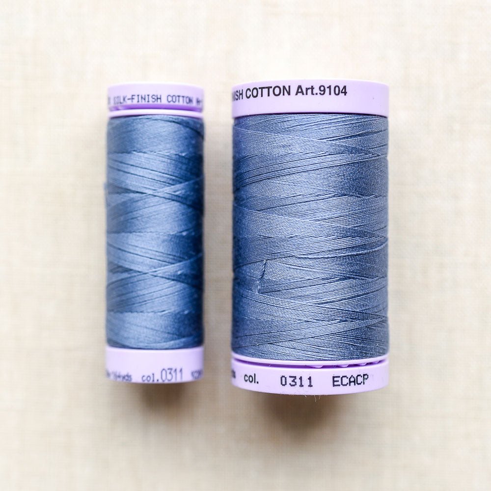 Mettler : Silk-Finish Cotton Thread : Blue Shadow - the workroom