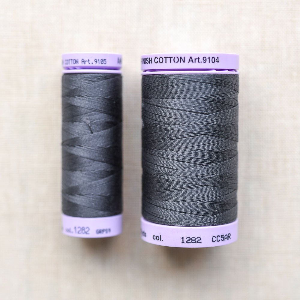 Mettler : Silk-Finish Cotton Thread : Charcoal - the workroom