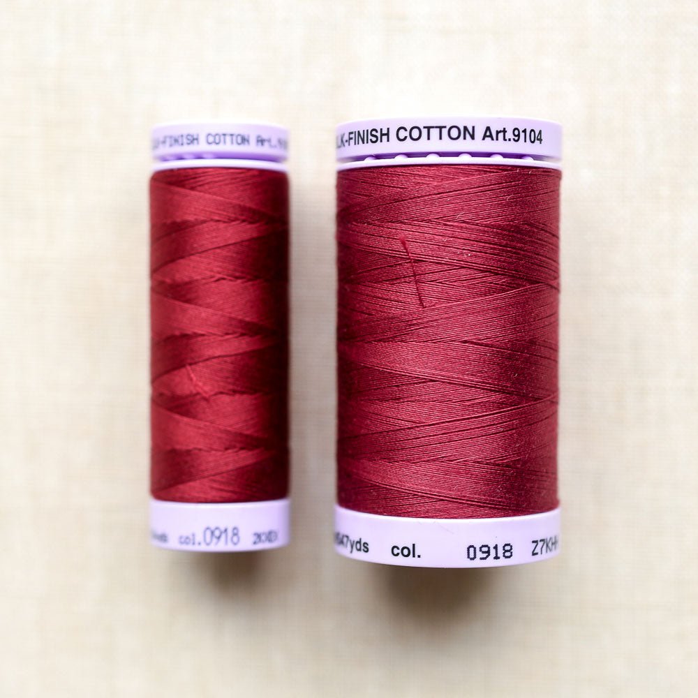 Mettler : Silk-Finish Cotton Thread : Cranberry - the workroom