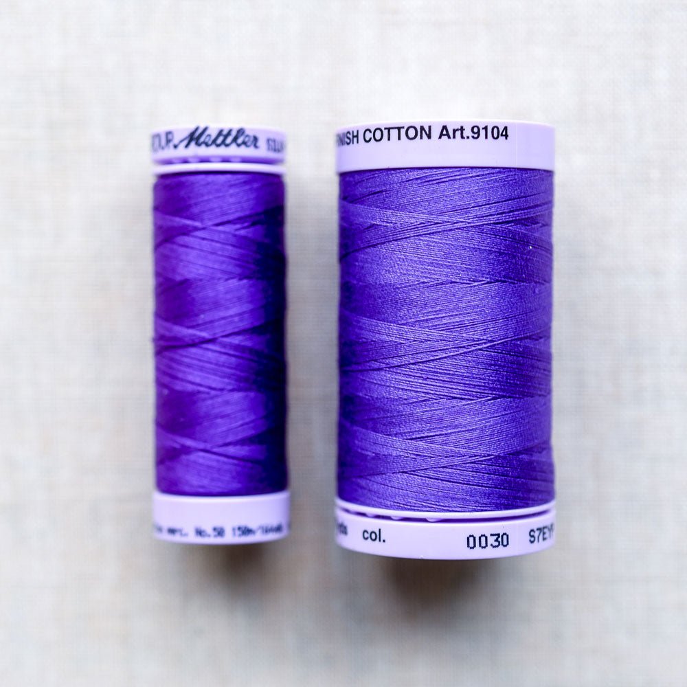 Mettler : Silk-Finish Cotton Thread : Iris Purple - the workroom