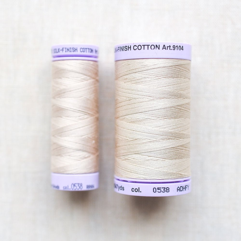 Mettler : Silk-Finish Cotton Thread : Straw - the workroom