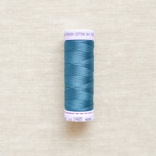 Mettler : Silk-Finish Cotton Thread : Tartan Blue : 150m - the workroom