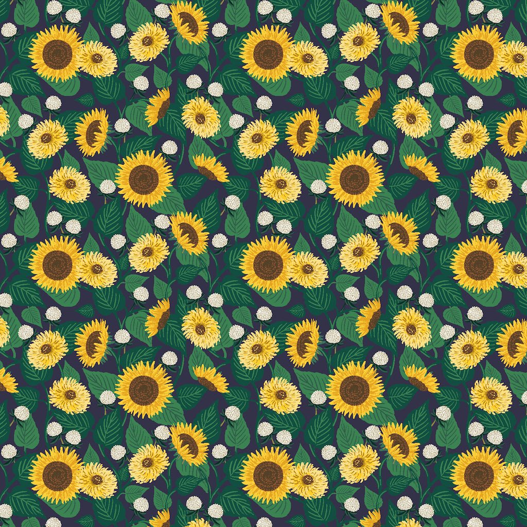 Rifle Paper Co. : Curio : Navy Sunflower Fields - the workroom