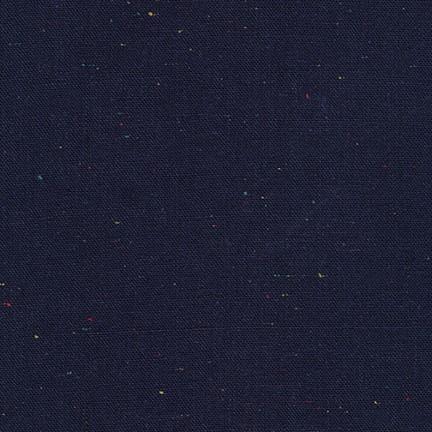 Robert Kaufman : Essex Speckle Yarn Dyed : Navy - the workroom