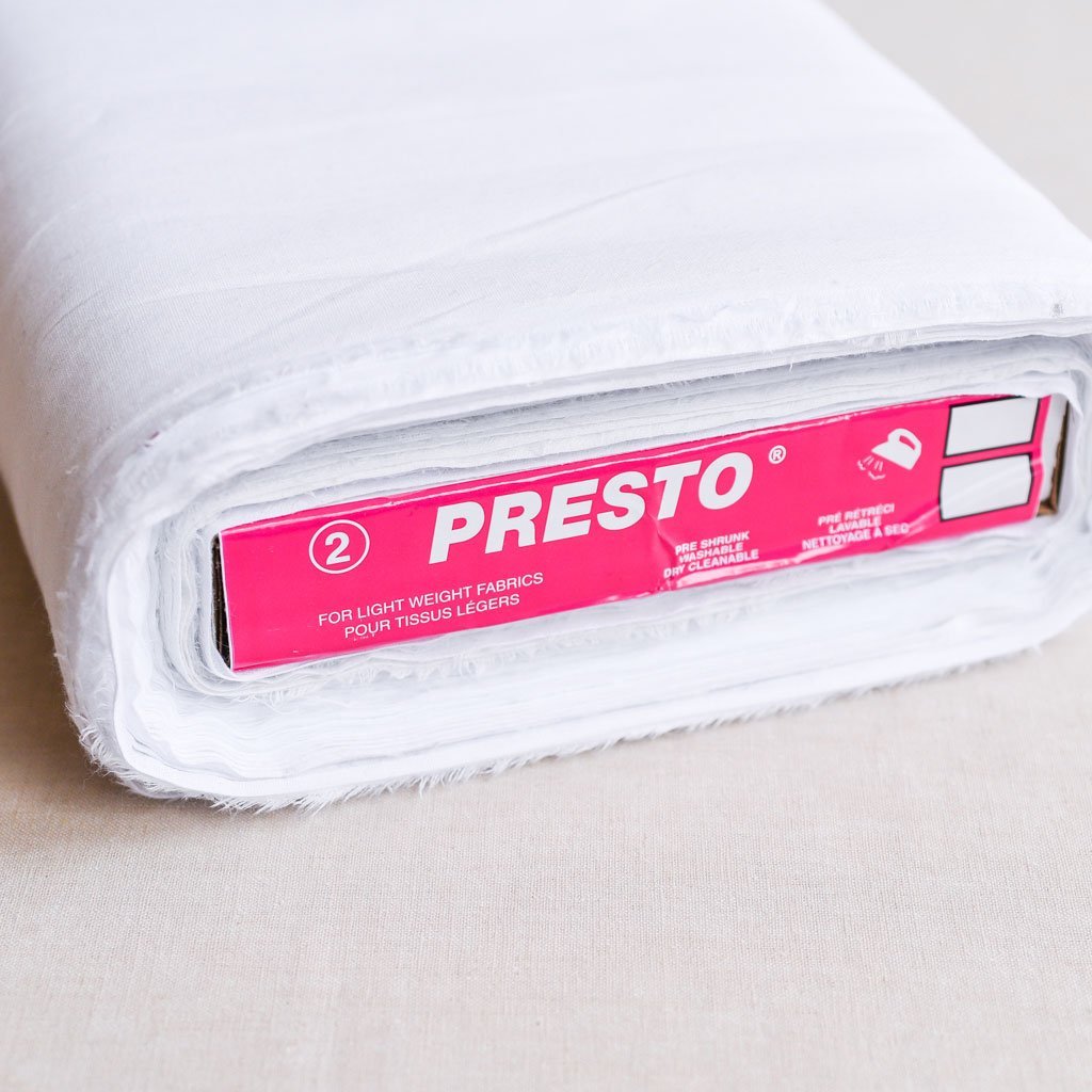 Stylemaker : Presto Woven Cotton Interfacing : White (22" wide) - the workroom