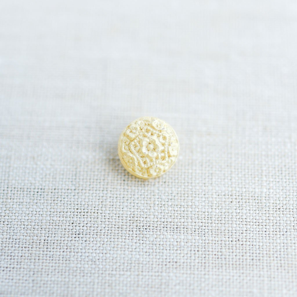 The Button Dept. : Glass : Buttercream Floral Lace - the workroom