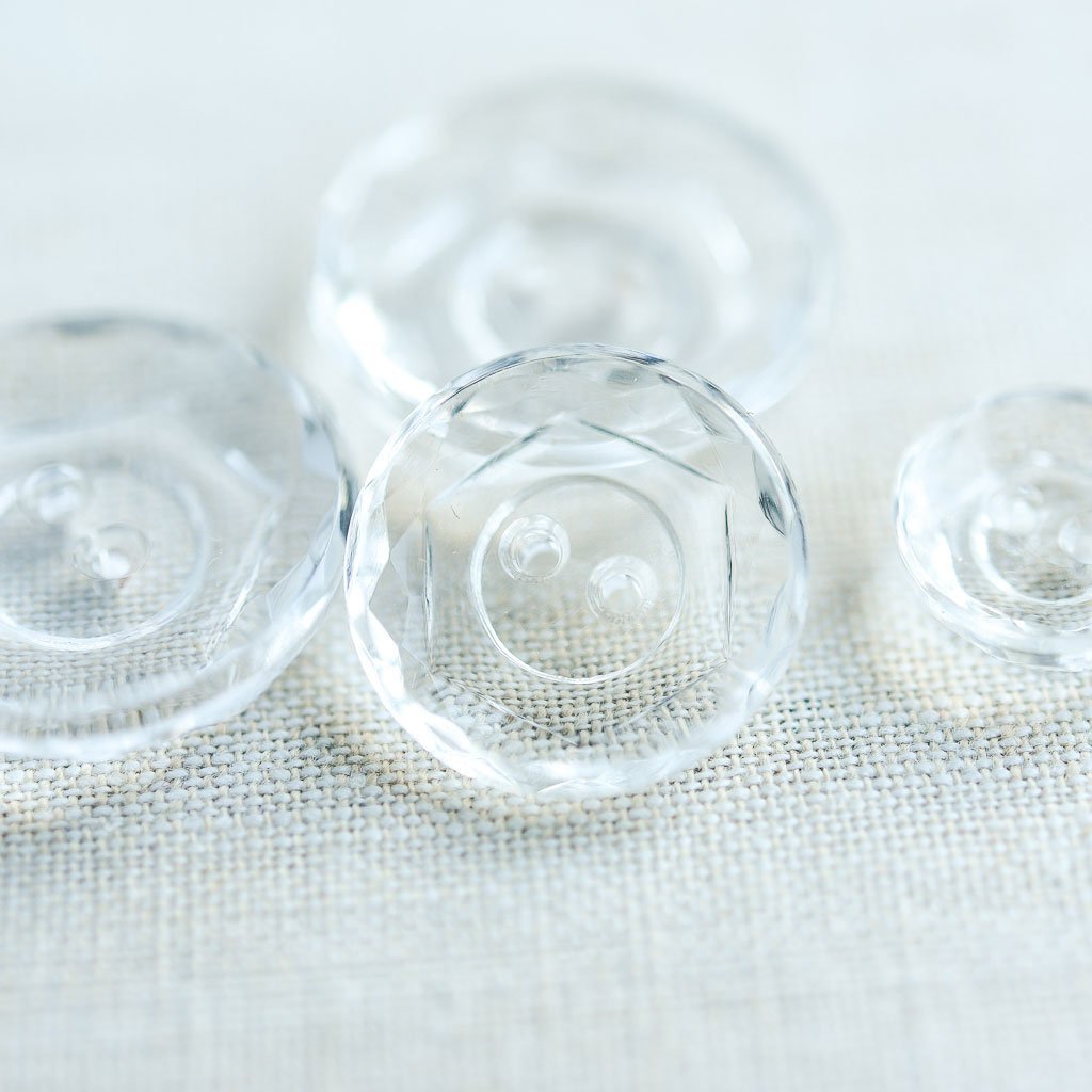 The Button Dept. : Glass : Clear Hexagon - the workroom