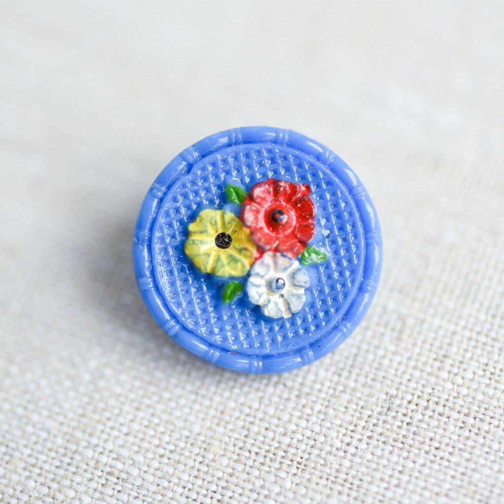 The Button Dept. : Glass : Periwinkle Eloise - the workroom