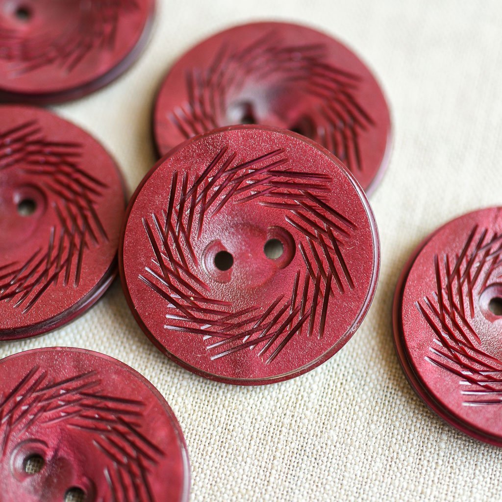 The Button Dept. : Plastic : Cranberry Candy Dish - the workroom