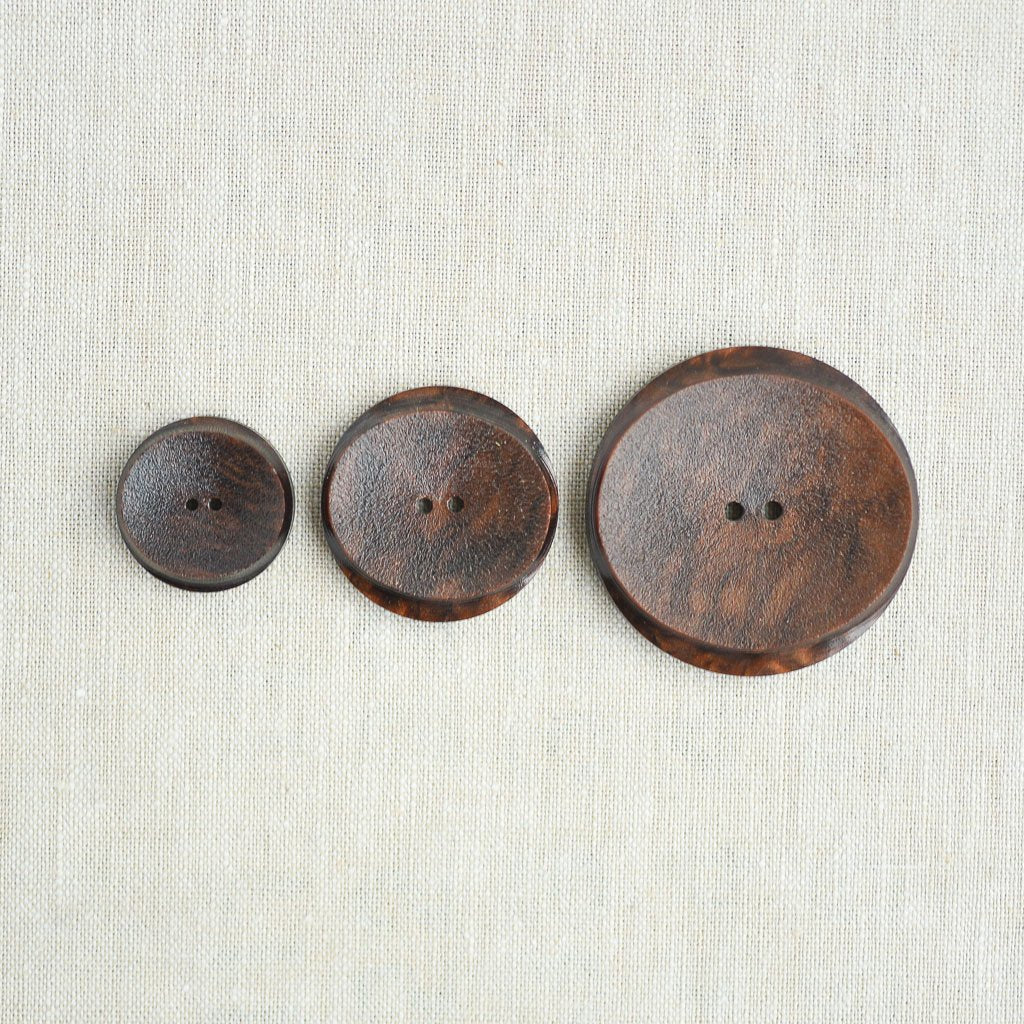 The Button Dept. : Plastic : Mahogany Oval Eclipse - the workroom