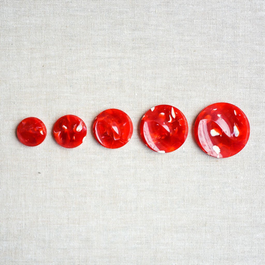 The Button Dept. : Plastic : Strawberry Marble Swirl - the workroom
