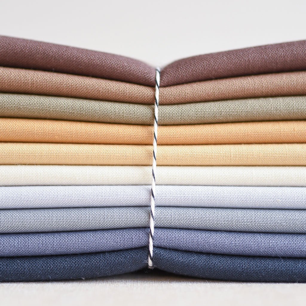 the workroom : Johanna's Solids Bundle : Midcentury Muted : 10 fat quarters - the workroom