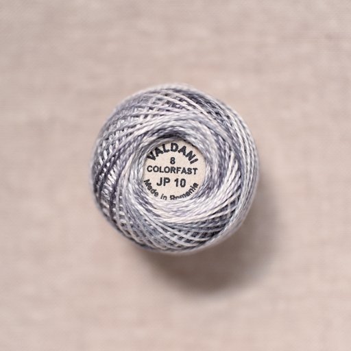 Valdani Pearl : JP10 - Cape Cod : Variegated Cotton Thread : 8wt : 67m - the workroom