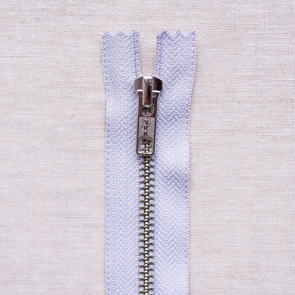 YKK Metal Zipper : Grey : Nickel - the workroom