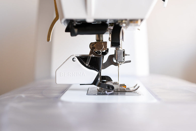 A profile of a Bernina #50 Walking Foot for sewing patchwork