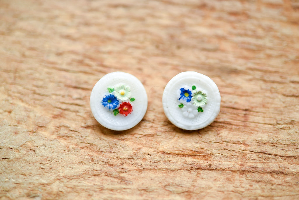 Caring for Our Vintage Hand-Painted Glass Buttons