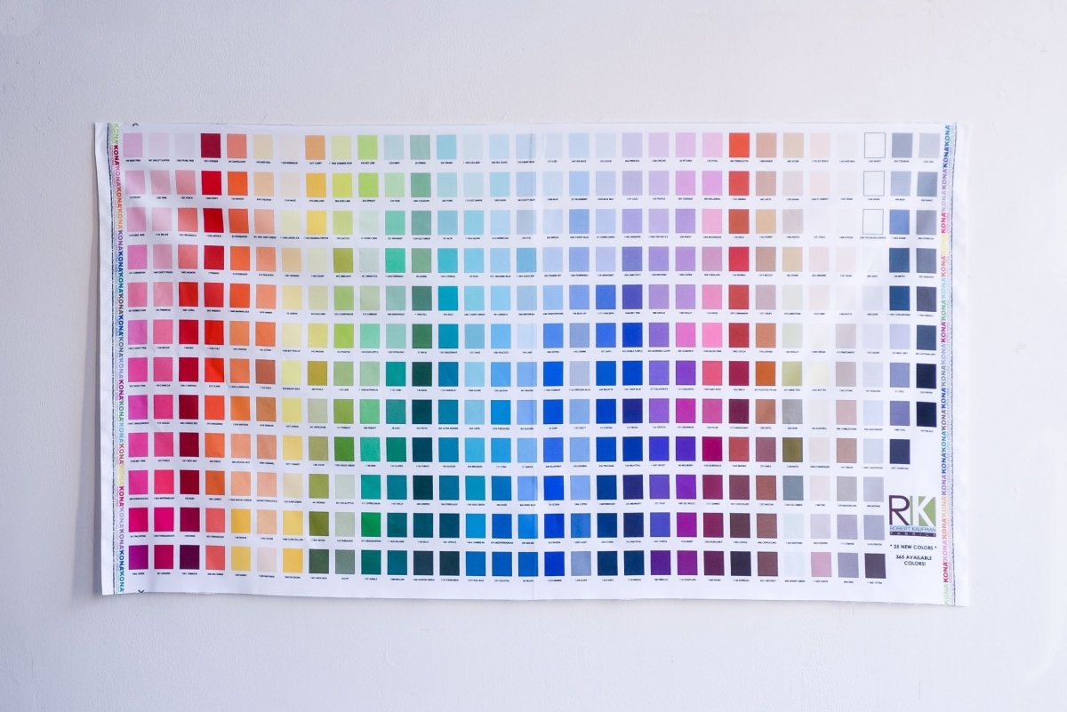 New! Kona Colour Chart Panel – the workroom