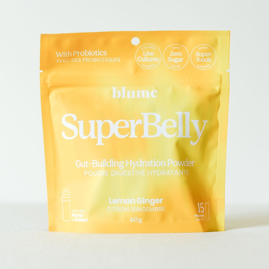 Blume : Super Belly : Lemon Ginger : 60g/15 Servings - the workroom