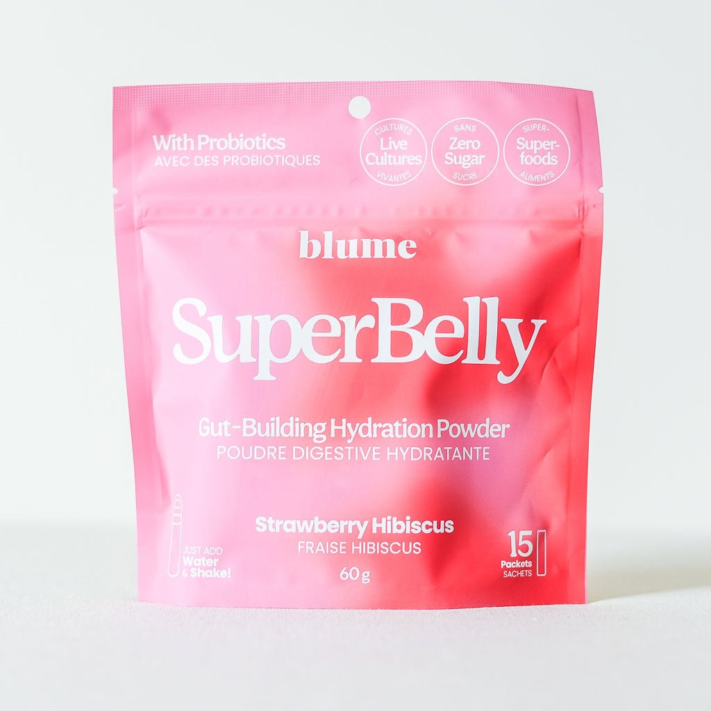 Blume : Super Belly : Strawberry Hibiscus : 60g/15 Servings - the workroom