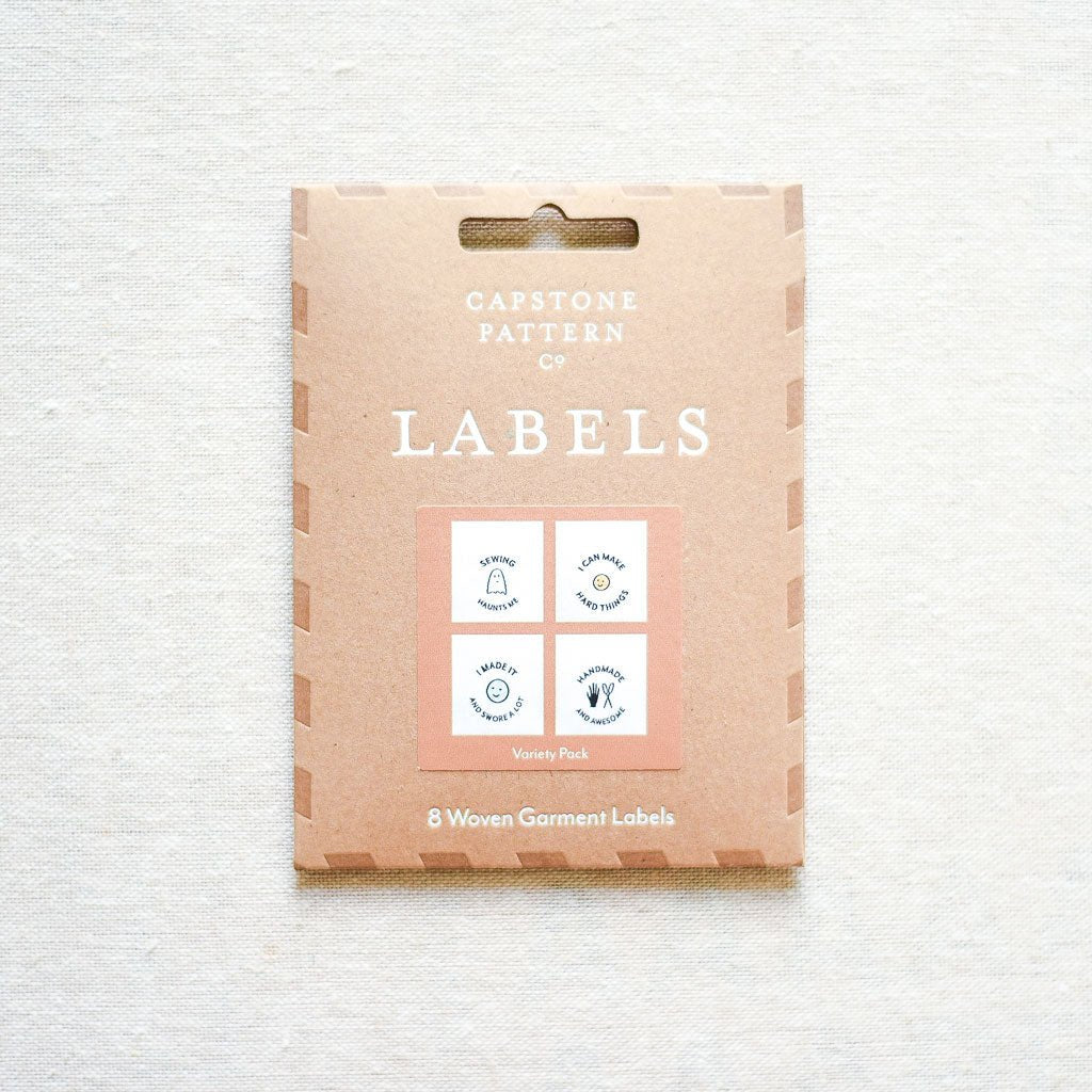 Capstone Pattern Co. : Woven Labels : Handmade Variety Pack : 8 pcs - the workroom