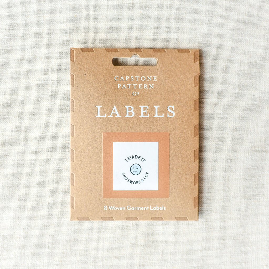 Capstone Pattern Co. : Woven Labels : I Made It & Swore a Lot : 8 pcs ...