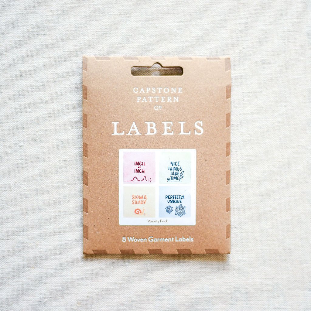 Capstone Pattern Co. : Woven Labels : Slow Making Variety Pack : 8 pcs - the workroom